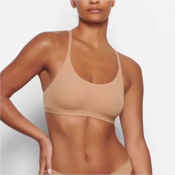 SKIMS Fits Everybody Racerback Bralette Small - Picture 2 of 5